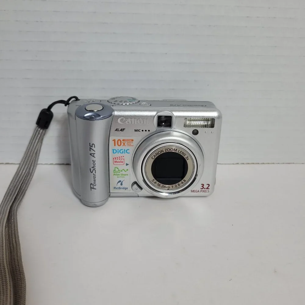 Canon PowerShot A75 Camera 3.2 Mega Pixels PC1202 Screen Issues See Description